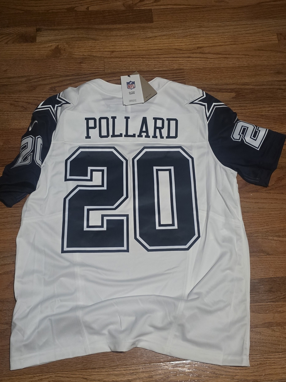 Nike Dallas Cowboys #20 Pollard White Game Jersey